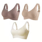 🔥HOT SALE🔥- Women's Ribbed Push Up Adjustable Wireless Bra