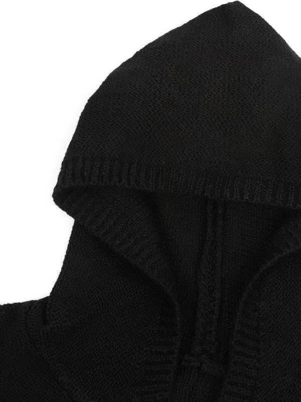 🔥Last Day Promotion 60% OFF +🔥FREESHIPPING🔥 Women's Plain Chunky Open Front Long Sleeve Hooded Knitting Cardigan