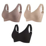 🔥HOT SALE🔥- Women's Ribbed Push Up Adjustable Wireless Bra