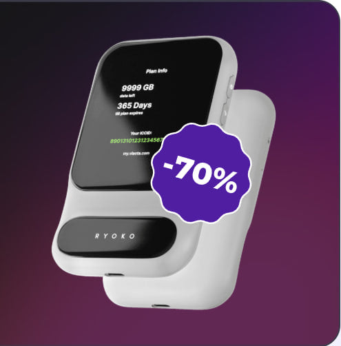 Limited Time Sale: 70% OFF+🔥🔥FREESHIPPING🔥 Ryoko Pro Pocket Router